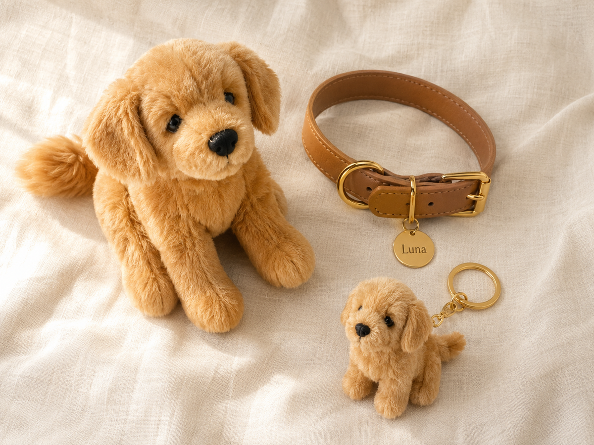 Cuddlo Completo — peluche con collar y llavero