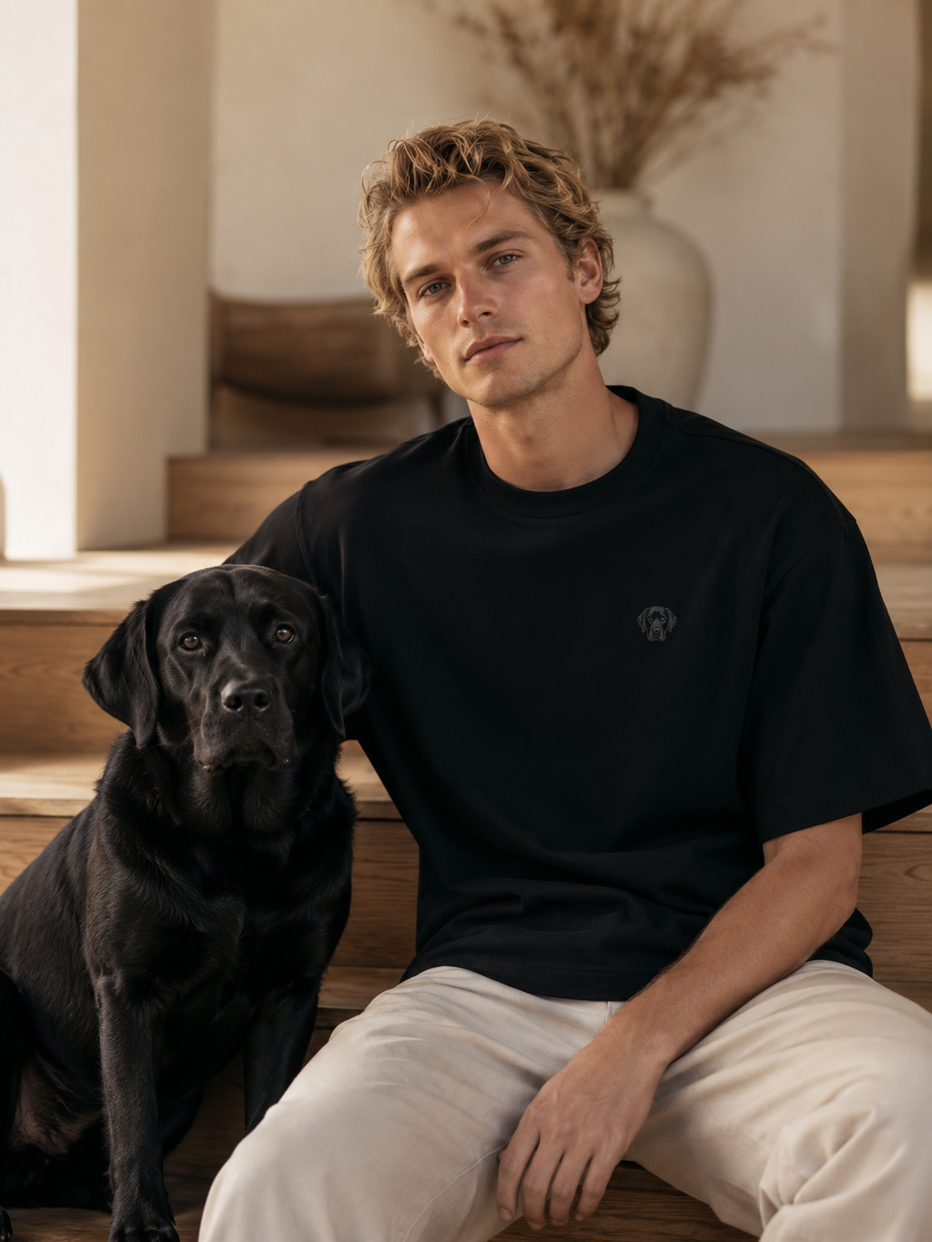 Camiseta Hombre Negra — Cuddlo Wear