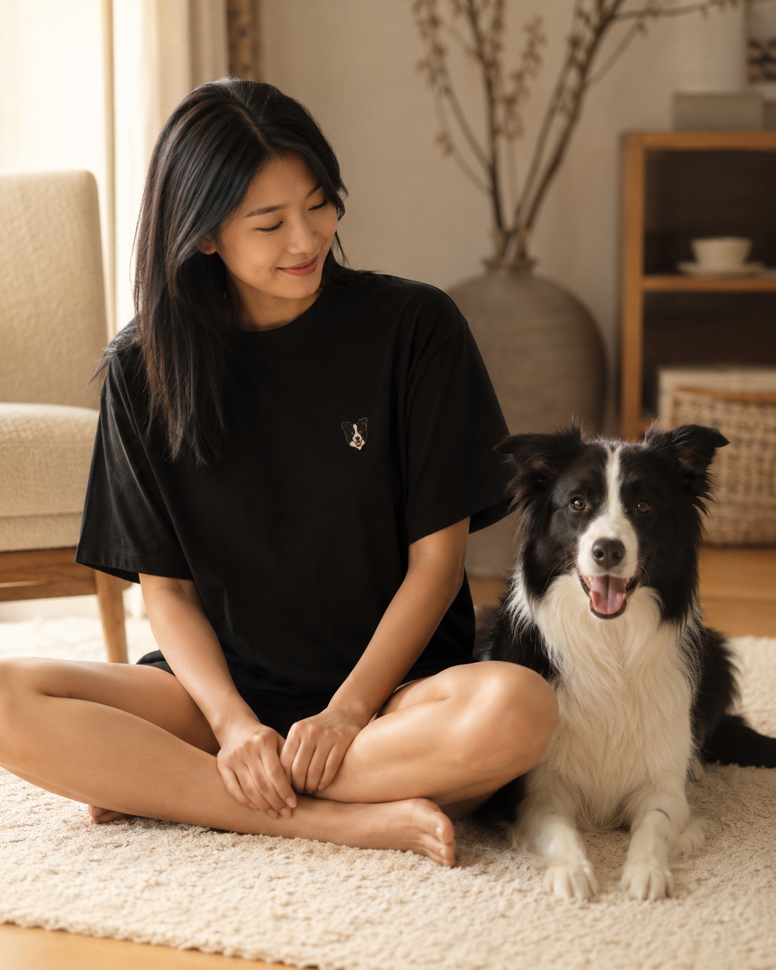 Camiseta Mujer Negra — Cuddlo Wear