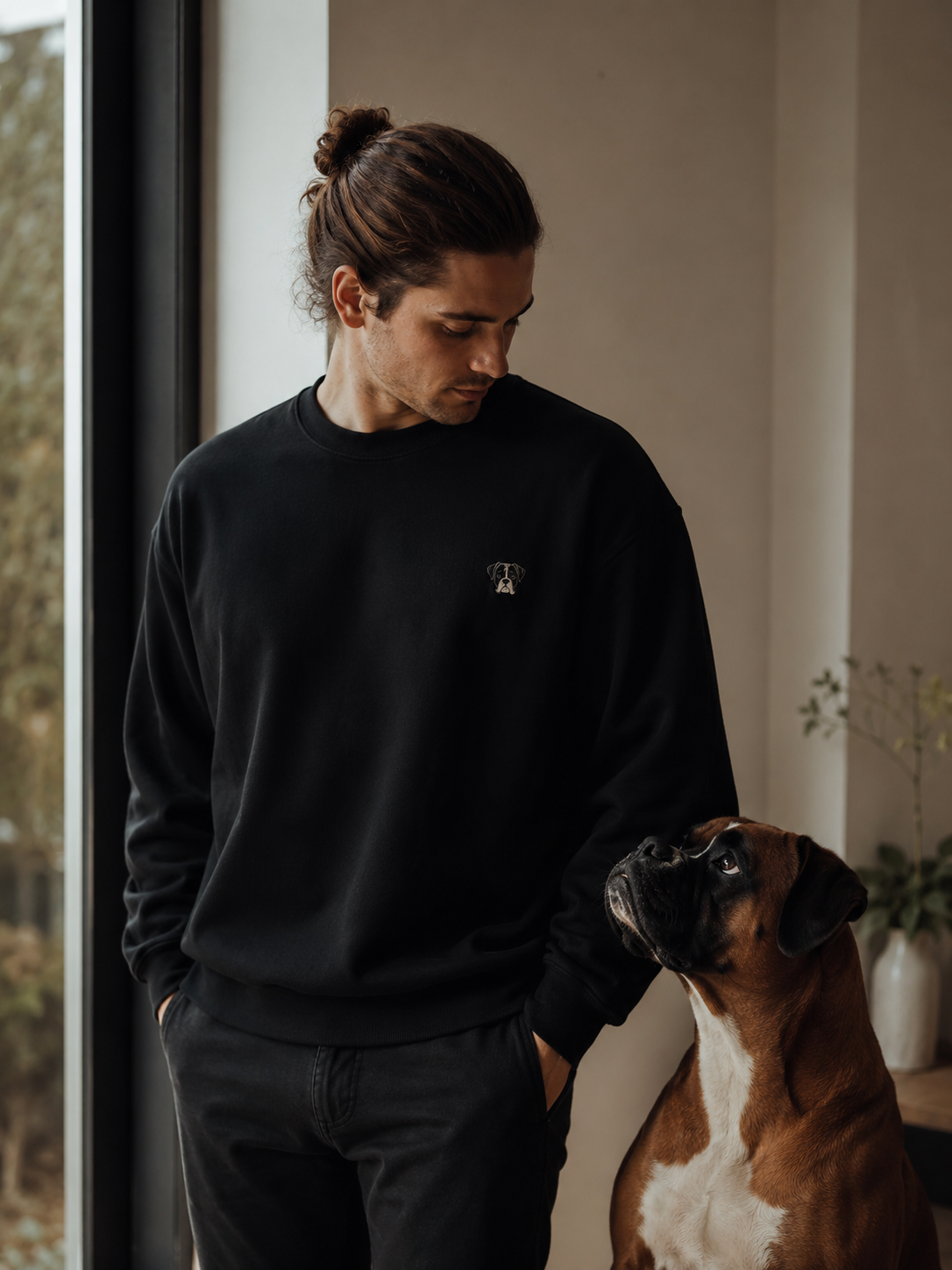 Sudadera Hombre Negra — Cuddlo Wear